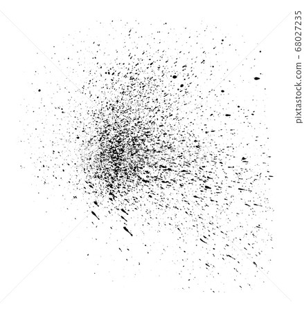 Ink drop splats or spray isolated on white Ink drop splats or spray isolated on white 68027235