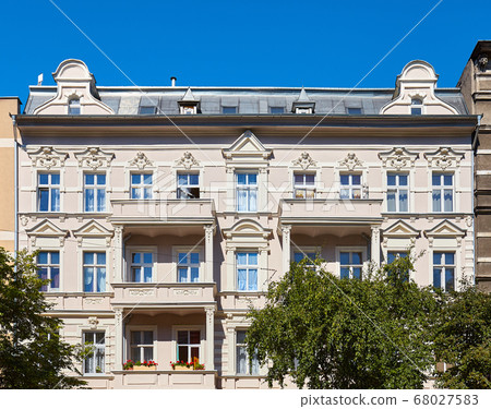 Old tenement houses on Slaska Street in Szczecin, Old tenement houses on Slaska Street in Szczecin, 68027583