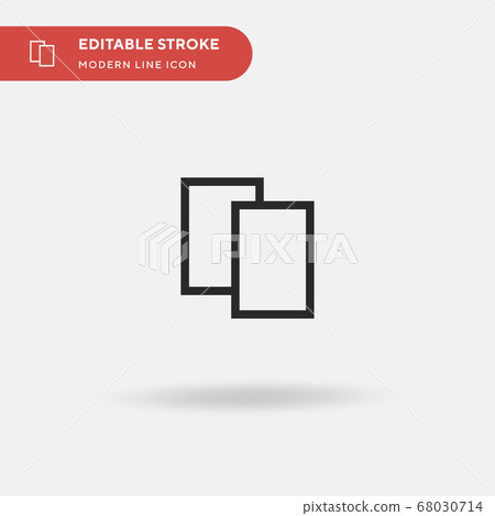 Card Simple vector icon. Illustration symbol design template for web mobile UI element. Perfect color modern pictogram on editable stroke. Card icons for your business project 68030714