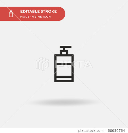 Soap Simple vector icon. Illustration symbol design template for web mobile UI element. Perfect color modern pictogram on editable stroke. Soap icons for your business project 68030764
