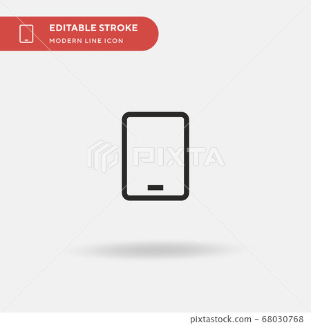 Tablet Simple vector icon. Illustration symbol design template for web mobile UI element. Perfect color modern pictogram on editable stroke. Tablet icons for your business project Tablet Simple vector icon. Illustration symbol design template for web mobile UI element. Perfect color modern pictogram on editable stroke. Tablet icons for your business project 68030768