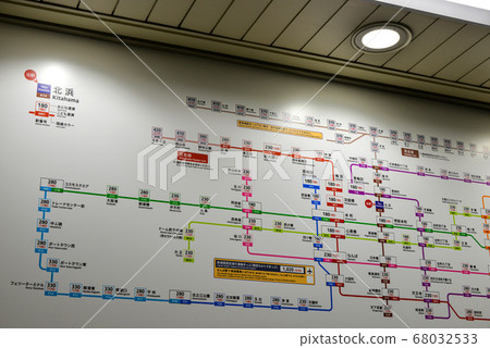 Ticket fare list for Kitahama Station on the Osaka Metro Sakaisuji Line 68032533