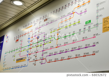 Ticket fare list for Kitahama Station on the Osaka Metro Sakaisuji Line 68032672