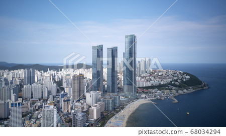 釜山海雲台區海雲台海雲台海水浴場高層建築，住宅區 68034294