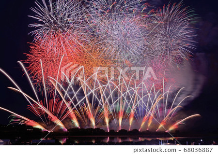 Tonegawa Fireworks Festival "Music Star Mine Yamazaki Fireworks Factory" 68036887