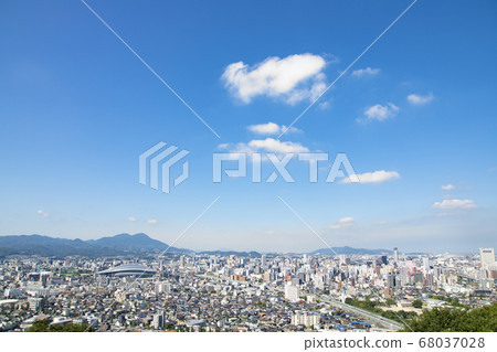 福岡縣城市天際線北九州市 68037028