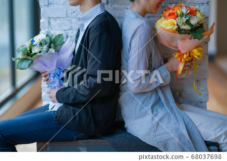 2位男士，女士，時尚，美容，生活方式，室內設計，婚姻，花束，花束 68037698