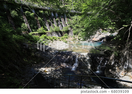 群馬縣吾妻區中之條町志摩河上的40,000個坑洼風景 群馬縣吾妻區中之條町志摩河上的40,000個坑洼風景 68039109