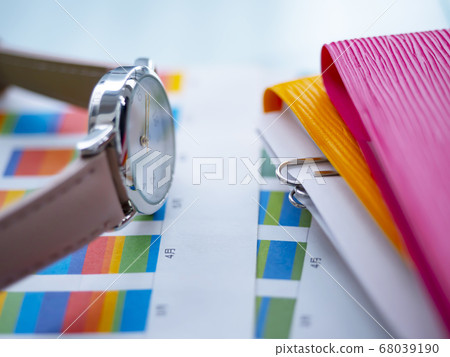 Business image · graph · document · notebook · woman Business image · graph · document · notebook · woman 68039190