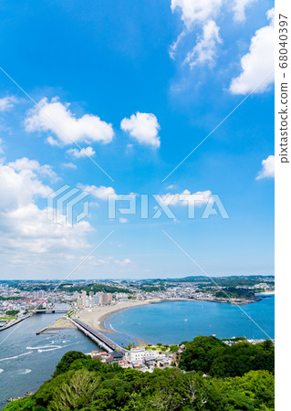 [神奈川縣]湘南海岸（8月） 68040397