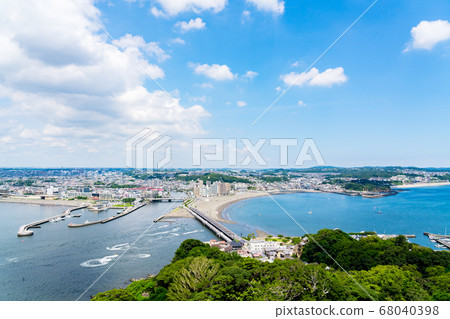[神奈川縣]湘南海岸（8月） 68040398