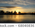 Sunset over downtown 68040836
