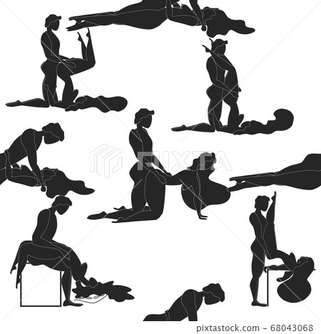 Kama Sutra, seamless pattern, design, poster, 68043068