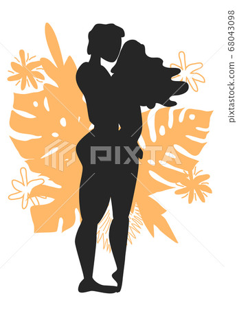 Kama Sutra, a man and a woman have sex. The art of 68043098