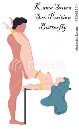 Kama Sutra, a man and a woman have sex. The art of 68043164