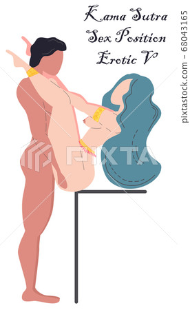 Kama Sutra, a man and a woman have sex. The art of 68043165