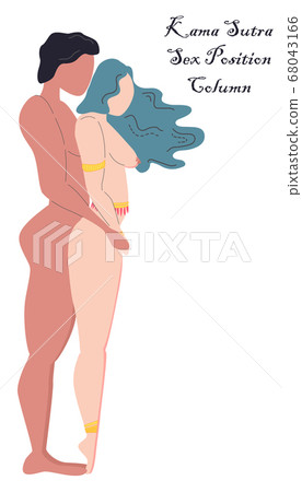 Kama Sutra, a man and a woman have sex. The art of 68043166