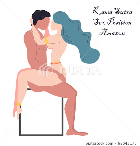 Kama Sutra, a man and a woman have sex. The art of 68043173
