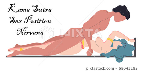 Kama Sutra, a man and a woman have sex. The art of 68043182