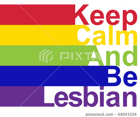 LGBT concept, motivating phrase in the colors of 68043204