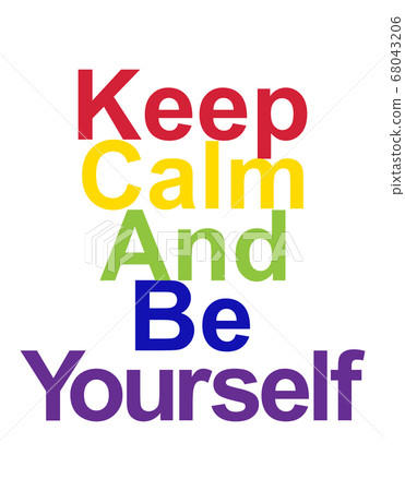 LGBT concept, motivating phrase in the colors of 68043206