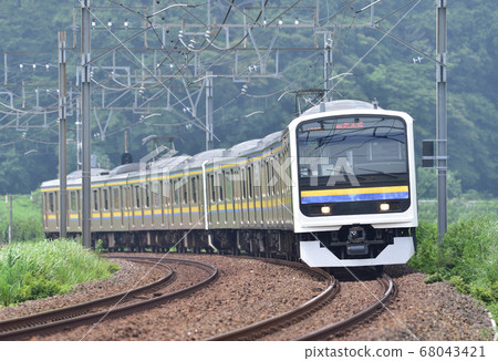 Sobu Main Line Monoi-Sakura JR East 209 series 2100 series C433 formation (Makuhari) Sobu Main Line Monoi-Sakura JR East 209 series 2100 series C433 formation (Makuhari) 68043421