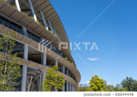 New National Stadium and blue sky 68044446