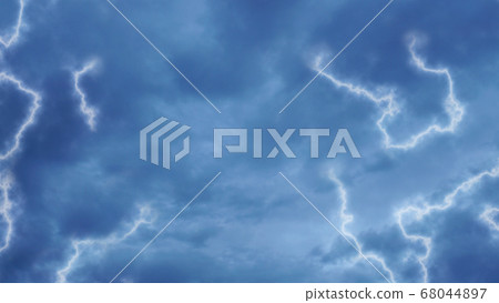 Thunder and cloudy weather Thunder and cloudy weather 68044897