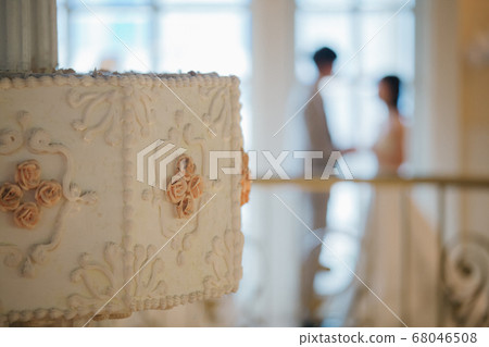 Couple vows at a wedding Couple vows at a wedding 68046508