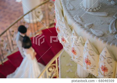 Couple vows at a wedding Couple vows at a wedding 68046509