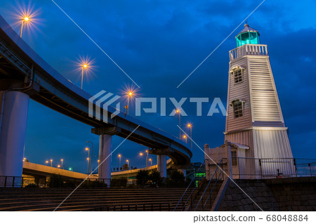 Folding bicycle and old boat stand 68048884