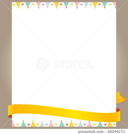 Gift card frame on white background. birthday concept style. 68049272