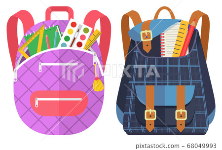 Colored School Backpack Back to School 68049993