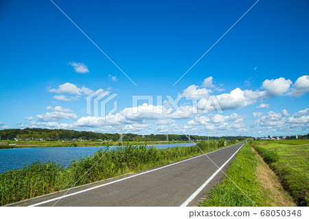 Cycling road landscape image 68050348