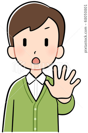 Men sticking out hands Men sticking out hands 68050801