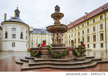 Prague Castle in Christmas season 68052173