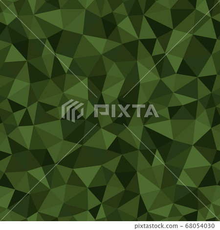 Vector trendy low poly seamless pattern. Camouflage polygonal background Vector trendy low poly seamless pattern. Camouflage polygonal background 68054030