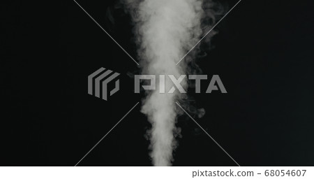 water mist stream over black background 68054607