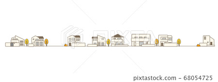 簡單的郊區城市景觀 68054725