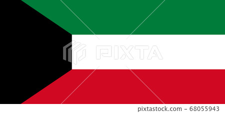 National flag of the Kuwait. The main symbol of an National flag of the Kuwait. The main symbol of an 68055943