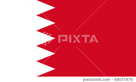 National flag of the bahrain. The main symbol of National flag of the bahrain. The main symbol of 68055970