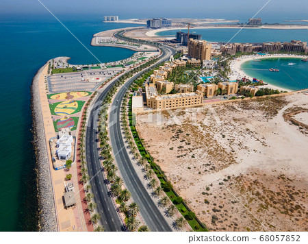 Marjan Island in Ras al Khaimah emirate in the UAE Marjan Island in Ras al Khaimah emirate in the UAE 68057852