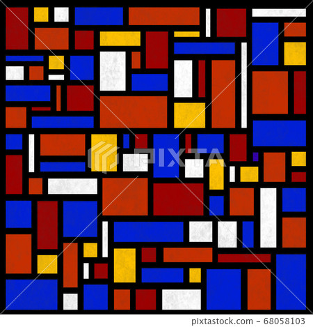具有許多正方形的幾何圖案背景材料 68058103
