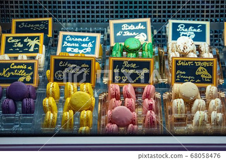 Selection of Macarons - a sweet specialty from France Selection of Macarons - a sweet specialty from France 68058476
