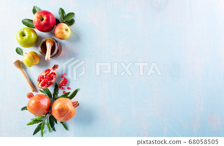 Rosh hashanah (jewish New Year holiday), Concept Rosh hashanah (jewish New Year holiday), Concept 68058505