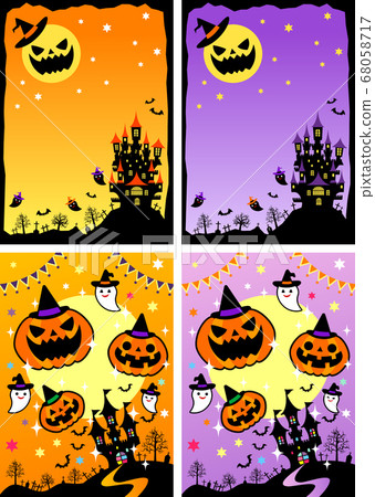 萬聖節背景設置03垂直矢量位置可調 68058717