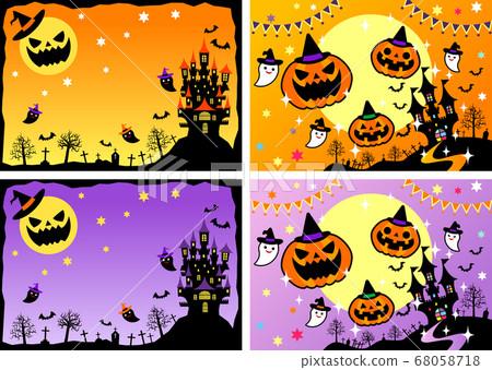 萬聖節背景設置03水平矢量位置可調 萬聖節背景設置03水平矢量位置可調 68058718