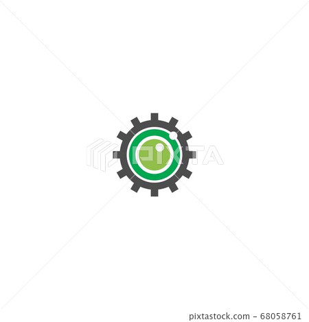 Camera shutter  logo gear 68058761