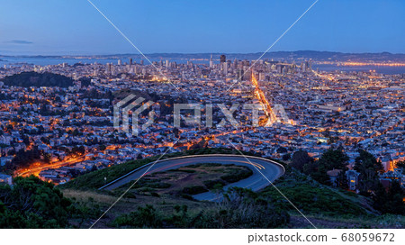 舊金山夜景-雙峰 舊金山夜景-雙峰 68059672