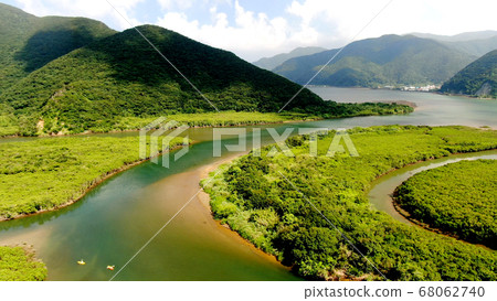Am美大島黑潮森林紅樹林的鳥瞰圖 Am美大島黑潮森林紅樹林的鳥瞰圖 68062740